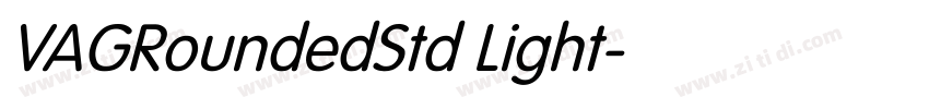 VAGRoundedStd Light字体转换